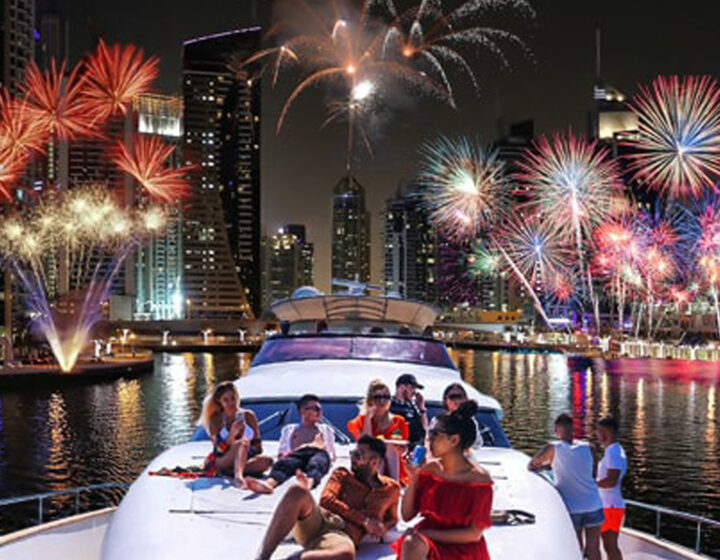 New Year’s Eve 2024/2025 Party at Dubai Marina – Royal Mega Yacht Sun Deck Premium