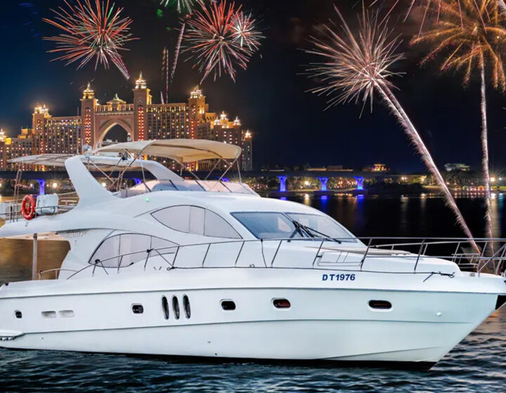 New Year Yacht Rental Dubai 2024/2025 | 56 Feet Princess Yacht (Up to 20 People)