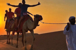 Morning Camel Trekking Experience at Lahbab Desert